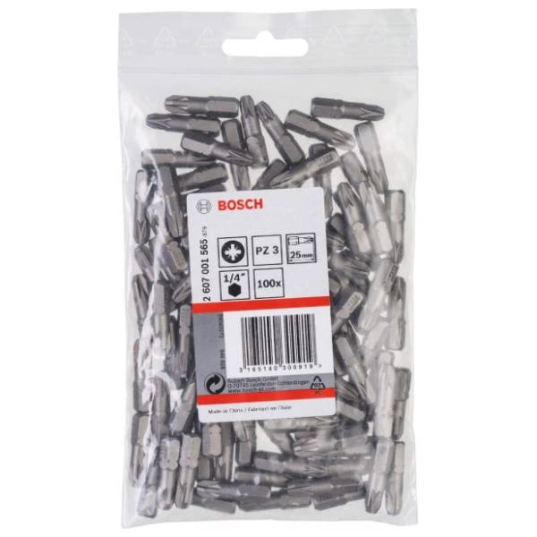 BOSCH PZ 3 25 mm 2607001565 set bitova 100 kom