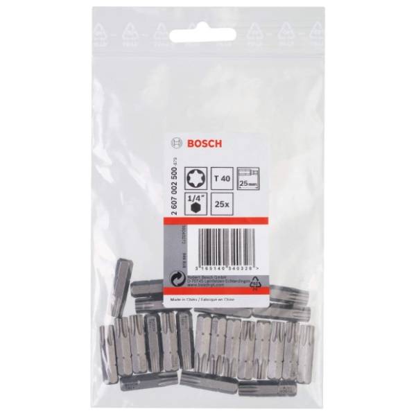 BOSCH T40 25 mm 2607002500 set bitova 25 kom