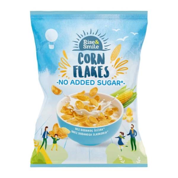 Corn flakes RISE&SMILE bez šećera 500g
