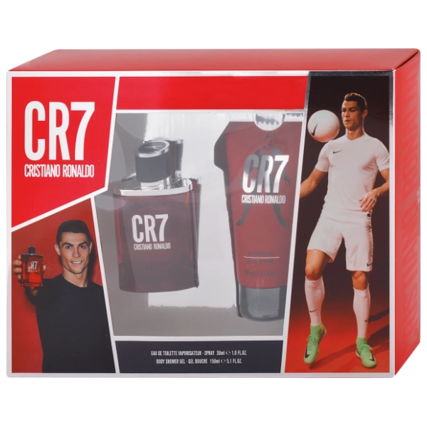 CR7 set Red (toaletna voda 30ml + gel za tuširanje)