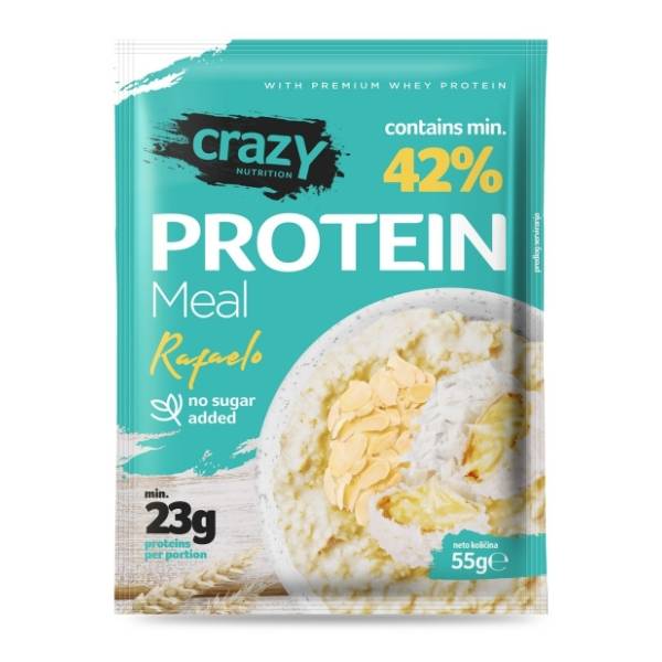 CRAZY NUTRITION proteinska kaša rafaelo 55g