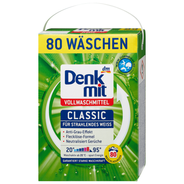 DENKMIT Classic deterdžent za beli veš 80 pranja (5,2kg)