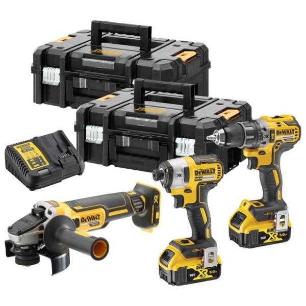 DeWALT DCK384P2T set alata brusilica šrafilica i udarni odvijač