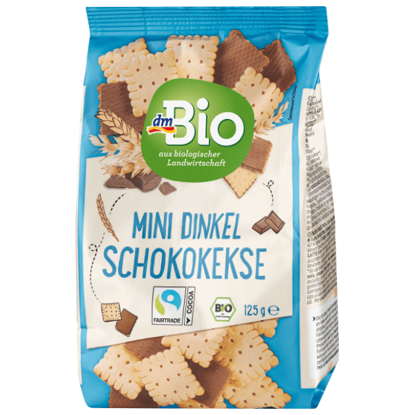 DM BIO mini keks od spelte i čokolade 125g