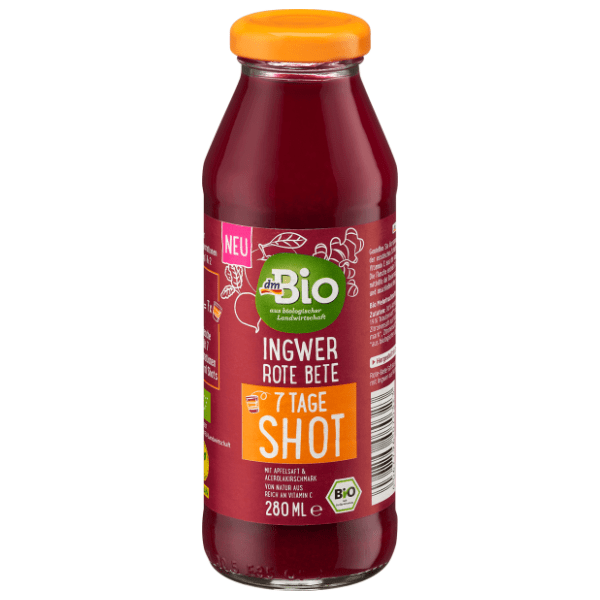 DM BIO napitak cvekla đumbir jabuka acerola višnja 280ml