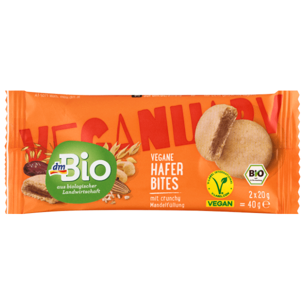 DM BIO Vefanuary poslastica ovsene pahuljice i badem 2x20g