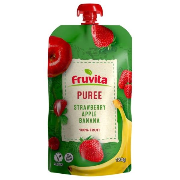 FRUVITA voćni pire jagoda jabuka banana 180g