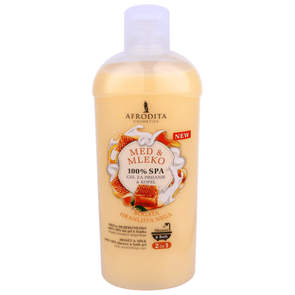 Gel za tuširanje AFRODITA med&mleko 1l
