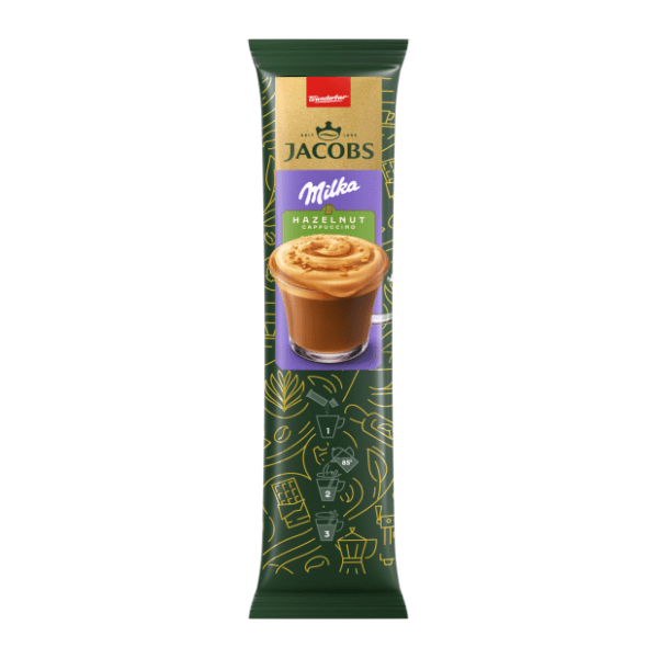 Instant kafa JACOBS Milka cappuccino hazelnut 16,5g