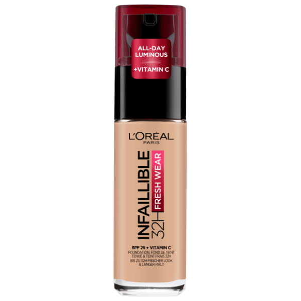 L'OREAL Infaillible 32h fresh wear tečni puder SPF25 145 beige