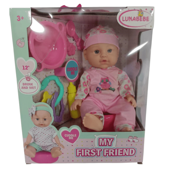 Lutka Baby born sa setom za hranjenje HK MINI