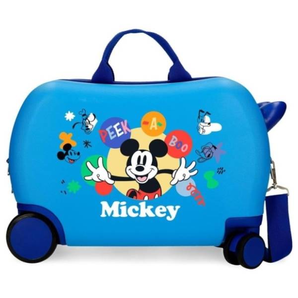 MICKEY kofer za decu peek-a-boo blue 45cm