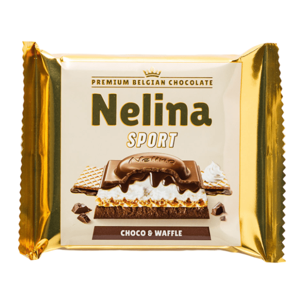 Mlečna čokolada NELINA sport waffle 55g