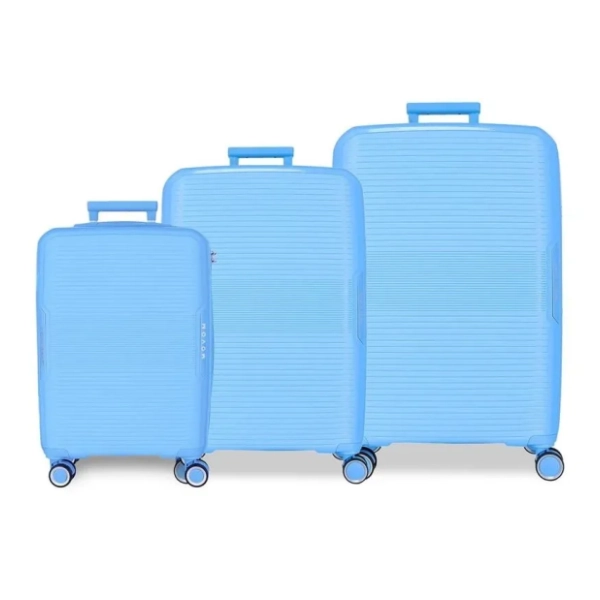 MOVOM set proširenih kofera inari sky blue 3kom