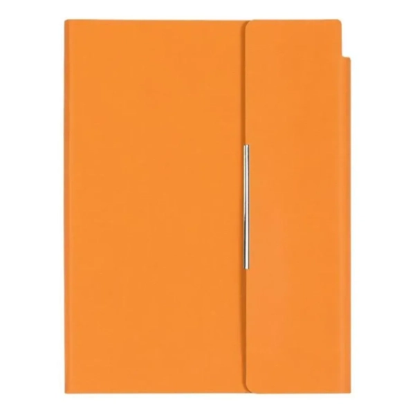 Notes sa magnetnim preklopom A5 Velvet narandžasti