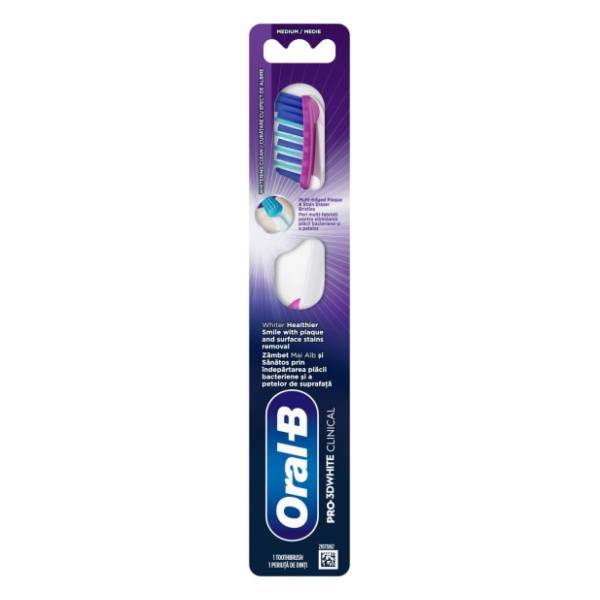 ORAL B Pro 3D whitening charcoal purple četkica za zube 1kom