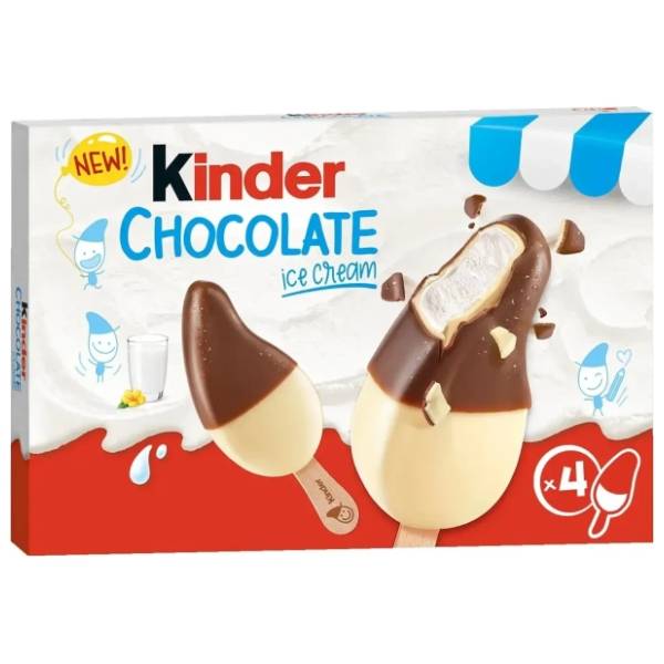 Sladoled KINDER chocolate štapić multipack 4x90ml