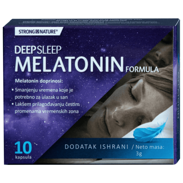 STRONG NATURE Deep sleep melatonin formula 10kom