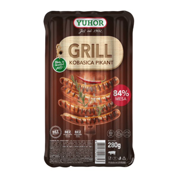 YUHOR grill kobasica pikant 280g