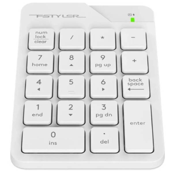 A4 TECH bežična numerička tastatura Fstyler FGK21 bela