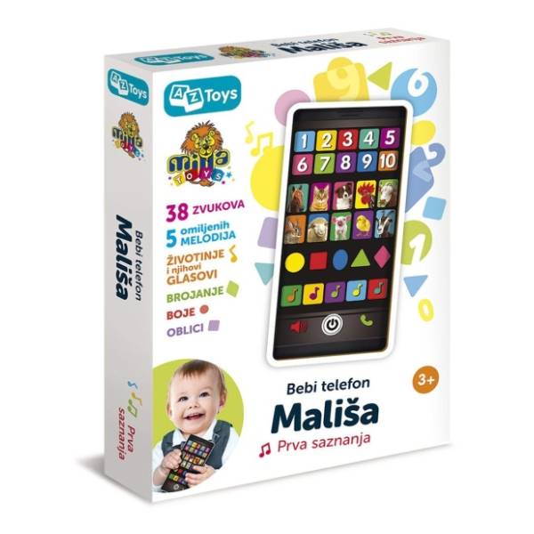 Bebi telefon mališa u kutiji MILLA TOYS