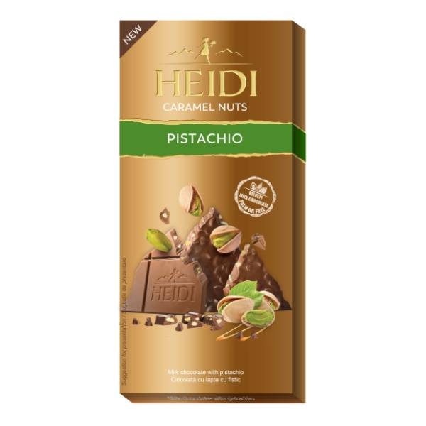 Čokolada HEIDI mlečna sa pistaćima 80g