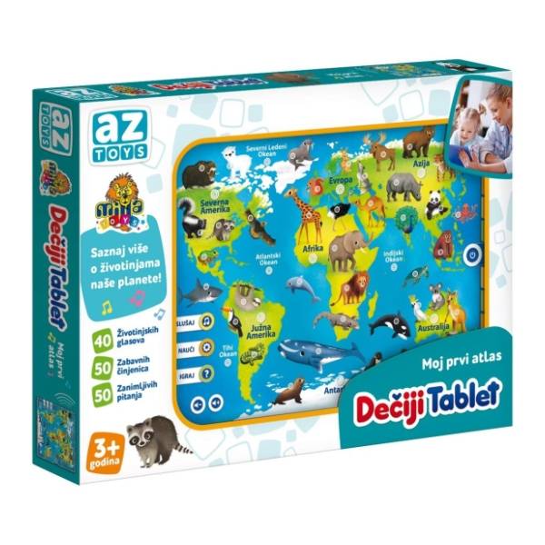 Dečiji tablet Moj prvi atlas MILLA TOYS