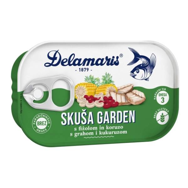 DELAMARIS Garden skuša sa povrćem 125g