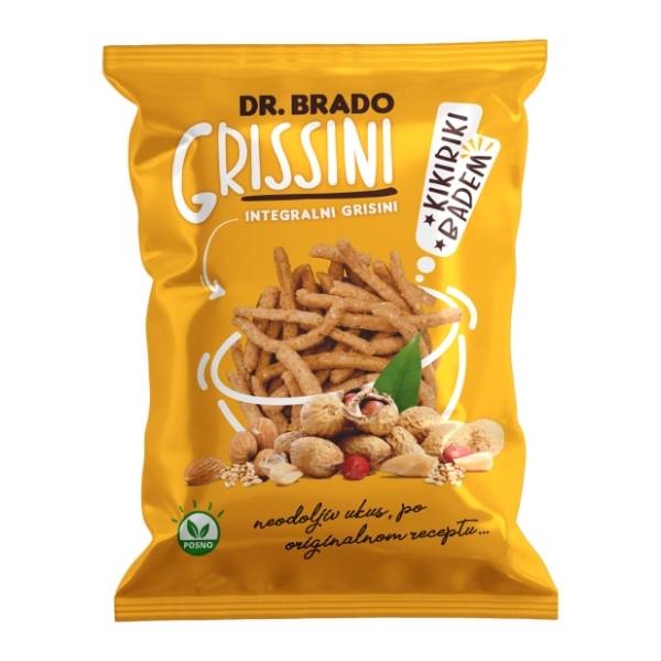 DR. BRADO grisini integralni badem kikiriki & susam 70g