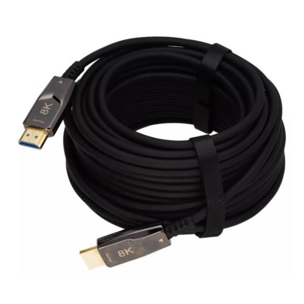 E-GREEN kabl HDMI 2.1 (AOC Optički) 8K/60Hz 48Gbps 100m crni