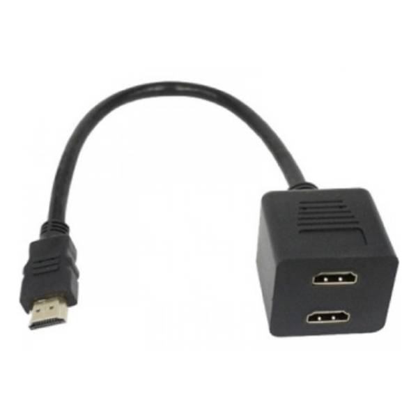 FAST ASIA adapter HDMI (m) na 2x HDMI (ž) spliter crni