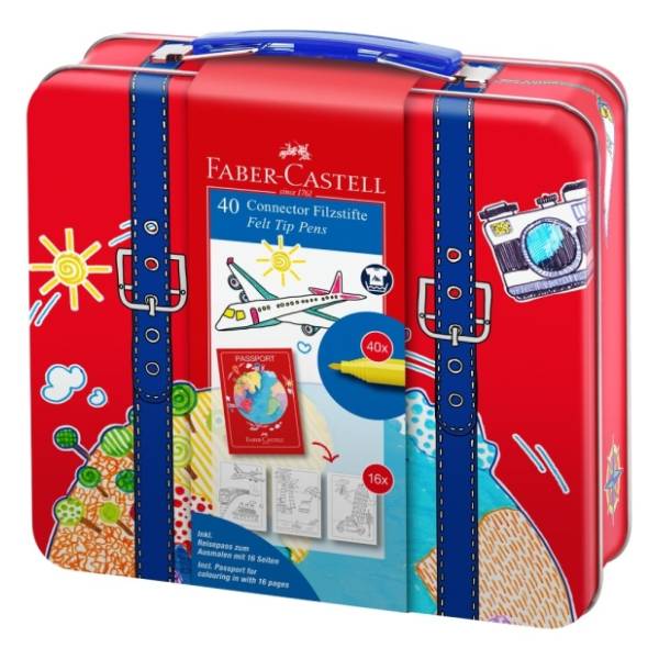 Flomasteri FABER CASTELL connector koferče set 40kom