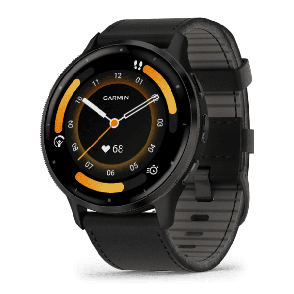 GARMIN Venu 3 Black Leather pametni sat