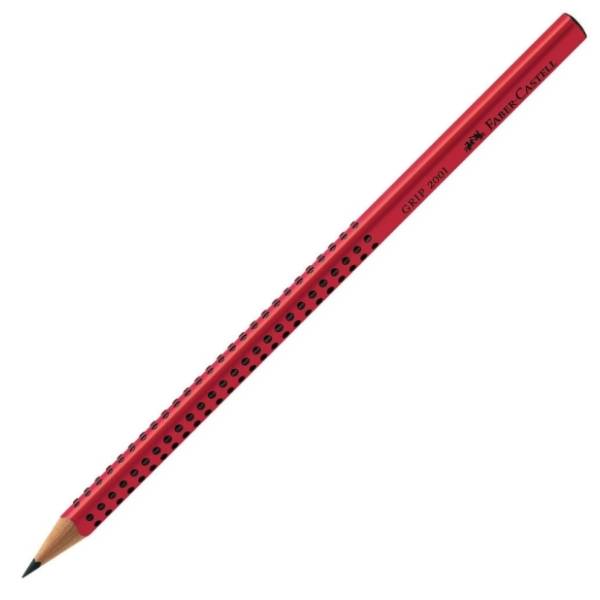 Grafitna olovka FABER CASTELL grip 2001 B crvena 1kom