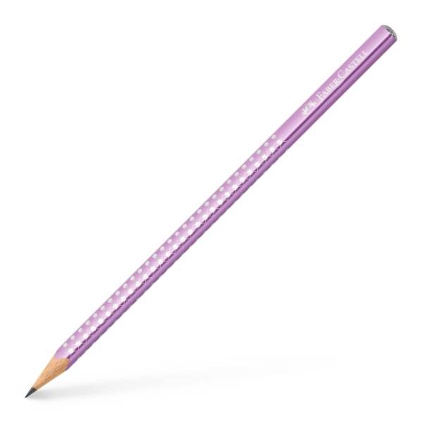 Grafitna olovka FABER CASTELL grip sparkle HB violet metallic