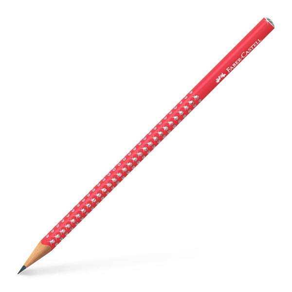 Grafitna olovka FABER CASTELL sparkle HB candy cane red 1kom