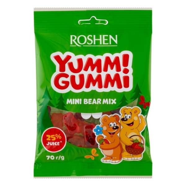 Gumene bombone ROSHEN yummi gummi bear mix 70g