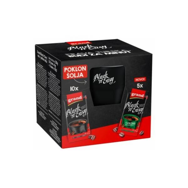 Instant kafa GRAND Black'n'easy 15x8g + poklon šolja
