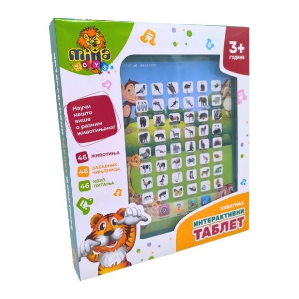Interaktivni tablet Životinje MILLA TOYS