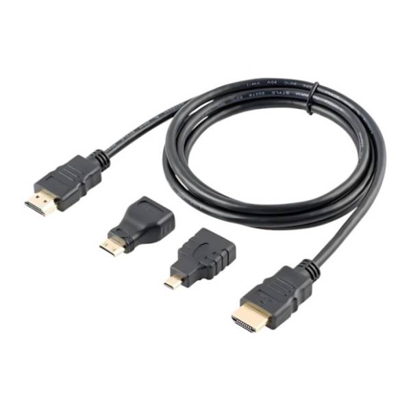 KETTZ kabl HDMI (sa micro i mini HDMI adapterima) 1.5m