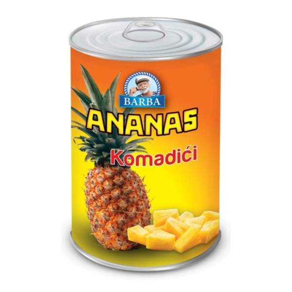 Kompot ananas komadići BARBA 565g