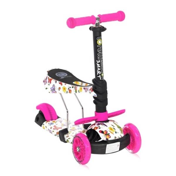 LORELLI BERTONI trotinet za decu Smart butterfly roze