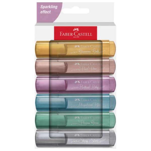 Marker FABER CASTELL textliner metalic 46 8kom