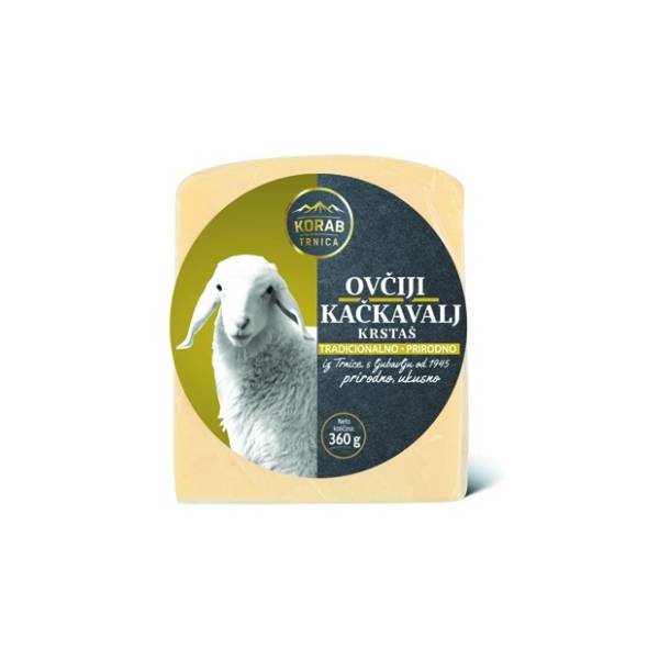 Ovčiji kačkavalj krstaš KORAB 360g