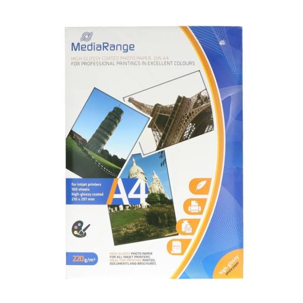 Foto papir  A4 MEDIARANGE Glossy 220g 100 listova