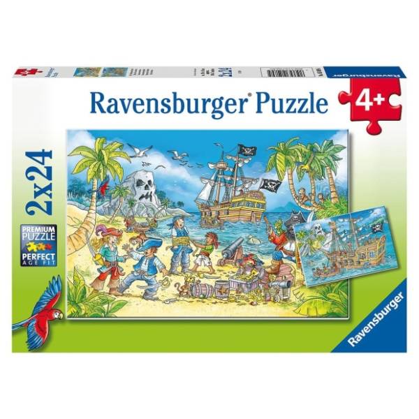 Puzzle Ostrvo avanture 2x24 dela RAVENSBURGER