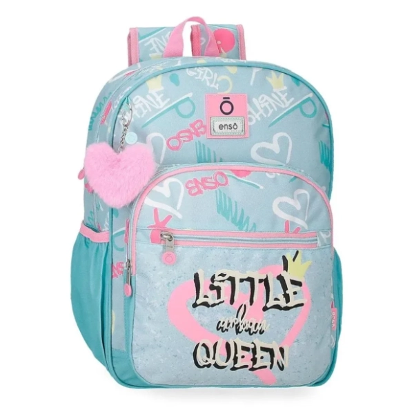 Ranac za školu ENSO Little urban queen 38cm tirkizni