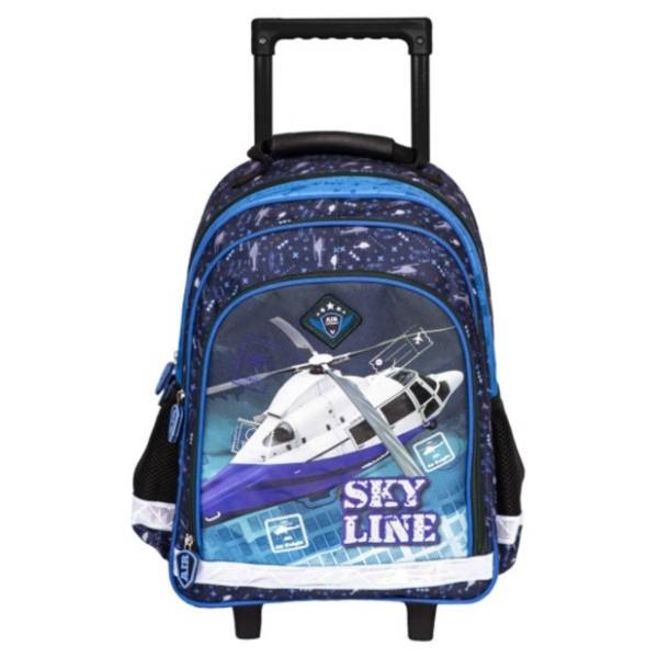 Ranac za školu ergonomski S-COOL Trolley sky line