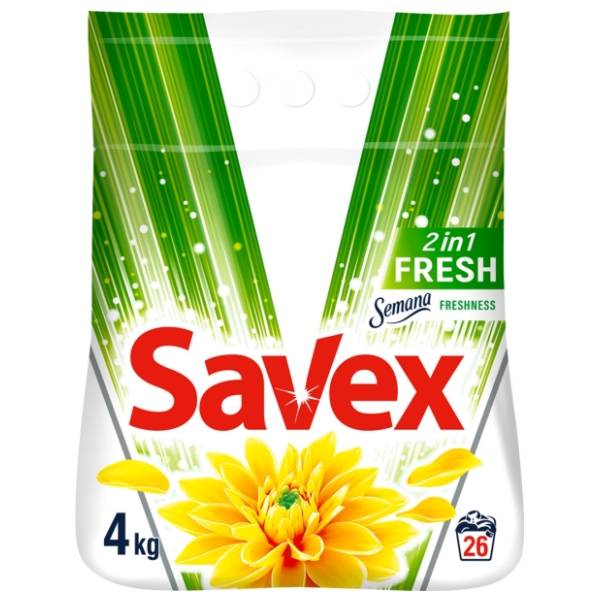 SAVEX Fresh deterdžent za veš 26 pranja (4kg)