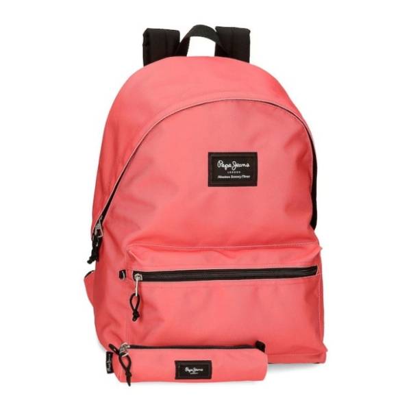Set ranac i pernica PEPE JEANS Aris koralni